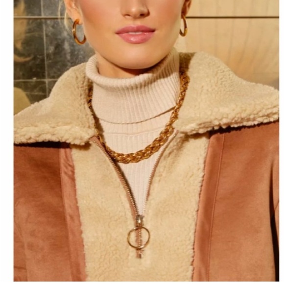 NWT Tuckernuck Stella Shearling Sherpa Lined Jacket Sz XXL - Picture 3 of 15